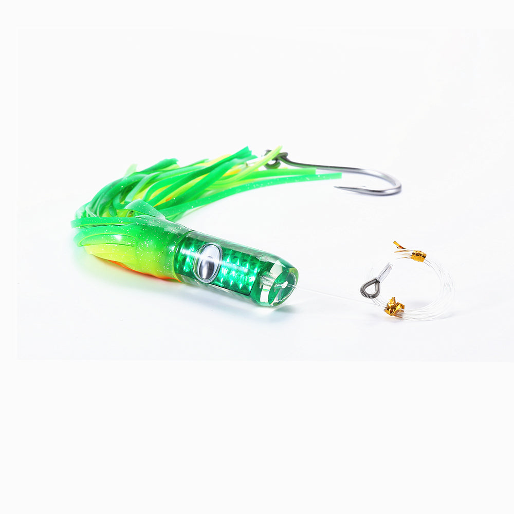 12inch Trolling Skirt Tuna Lures Fishing Saltwater Lures for Mahi Marlin  Dolphin Wahoo,with Rigged Hooks Big Game Fishing Lures señuelos de pesca  agua