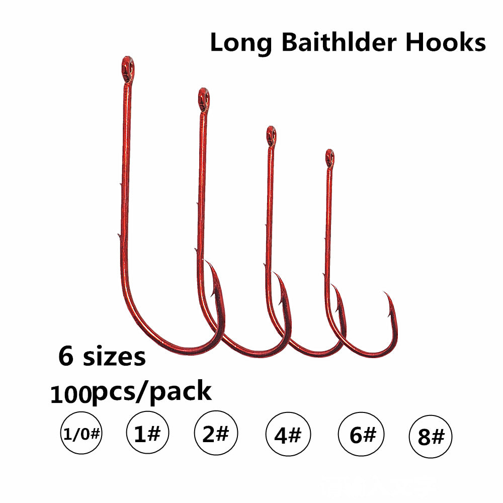 Fishing Hooks Freshwater | Long Shank Baitholder Hooks