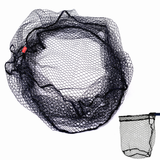 Kunsilane Rubber Coated Replacement Fishing Net Hook Resist for Landing Net Black 4 Size