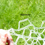 Kunsilane Rubber Fly Fishing Net Replacement For Fish Landing Net,Hook Resist Soft Rubber Mesh Net 4 Size