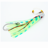 Kunsilane Offshore Jet Head Trolling Tuna Lures Metal Bullet Head Squid Saltwater Fishing Lure Rigged for Dolphin Waho Sailfish Marlin(6.5 inch, 5pcs mixed color)