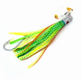 Kunsilane Offshore Jet Head Trolling Tuna Lures Metal Bullet Head Squid Saltwater Fishing Lure Rigged for Dolphin Waho Sailfish Marlin(6.5 inch, 5pcs mixed color)