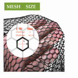 Kunsilane Rubber Coated Replacement Fishing Net Hook Resist for Landing Net Black 4 Size