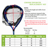 Kunsilane Rubber Coated Replacement Fishing Net Hook Resist for Landing Net Black 4 Size