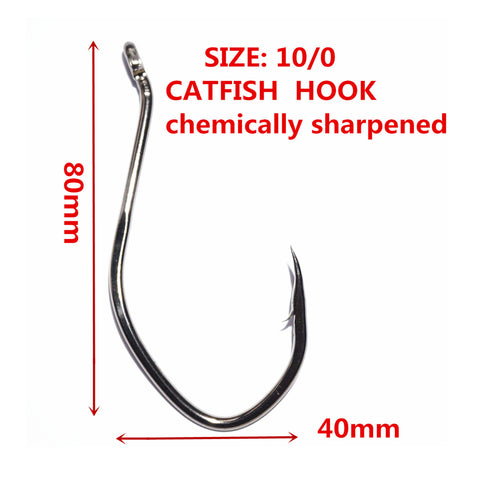 Fishing Hooks Fishing Circle Hooks Saltwater 25~50Pcs Catfish