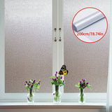 200CM*45/60/90 Frosted Window Film No Glue Self Adhesive Vinyl Static Cling Privacy Glass Door Sticker Bathroom For Home Decor