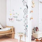 Wall Stickers Decals for Kids Room Bedroom Baby Room Wall Decor Sticker Cute Animal Door Sticker