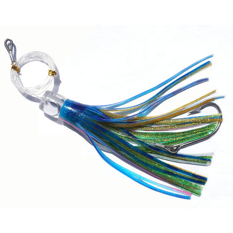 Saltwater Trolling Lures Set - 5 Pack 8 Inch Rigged Tuna Lures With 8/0 Hooks For Mahi, Marlin & Wahoo