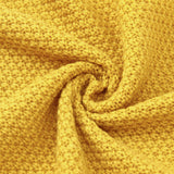 Baby Blanket Knit Toddler Blankets for Boys and Girls Mustard