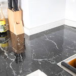 Kitchen Stickers Waterproof Oilproof Classic Marble Pattern