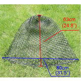 Depth 24.8" Rubber Fly Fishing Net Replacement For Fish Landing Net,Soft Rubber Mesh Net Large Size