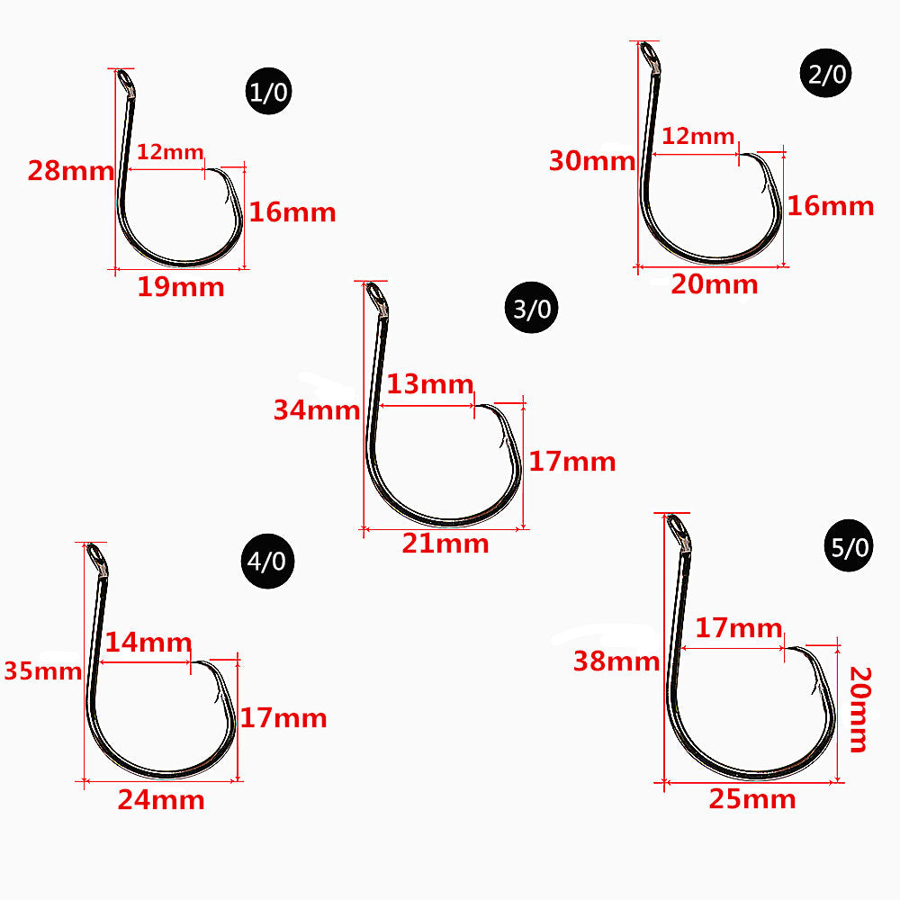 Circle Fishing Hooks | Offset Octopus Hooks
