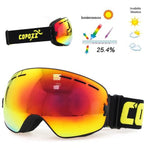 Ski Goggles Double Layers UV400 Anti-fog Big Ski Mask Glasses Skiing Snow Men Women Snowboard Goggles