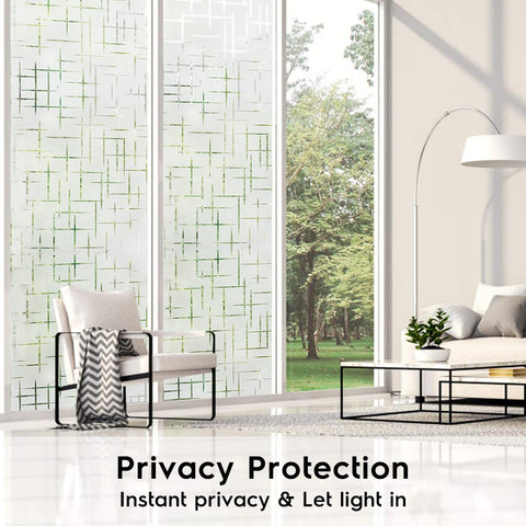 Multiple Sizes Available PVC Static Cling Self-adhesive Glass Film,Embossed Frosted Opaque Home Decor Window Cover Stickers